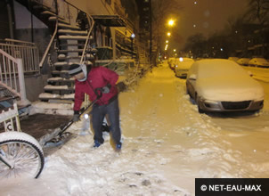 Déneigement de trotoirs