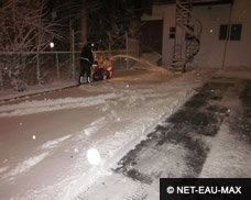 Déneigement souffleuse