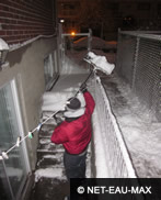 déneigement d'escaliers