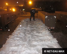 Déneigement de conteneur